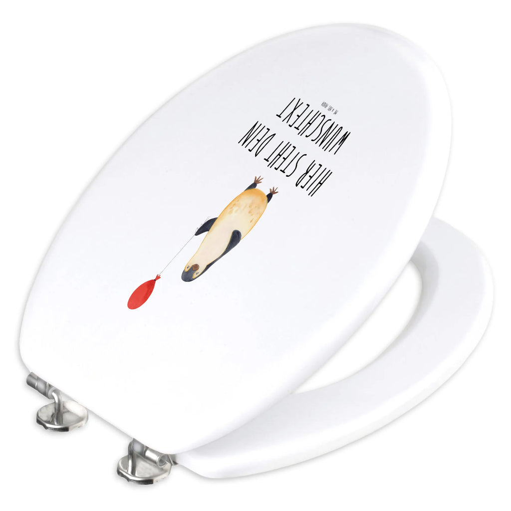 Personalisierter WC Sitz Motiv Pinguin Luftballon Personalisierter Toilettendeckel, Personalisierte Klobrille, WC Sitz mit Namen, Personalisierter Klodeckel, Toilettendeckel mit Namen, Personalisierter WC-Sitz, Pinguin, Motivation, Pinguine, Geschenk Freundin, beste Freundin, Luftballon, Glück, Tagträume, Liebe, Lebenslust, neues Leben, Neustart, Geschenkidee