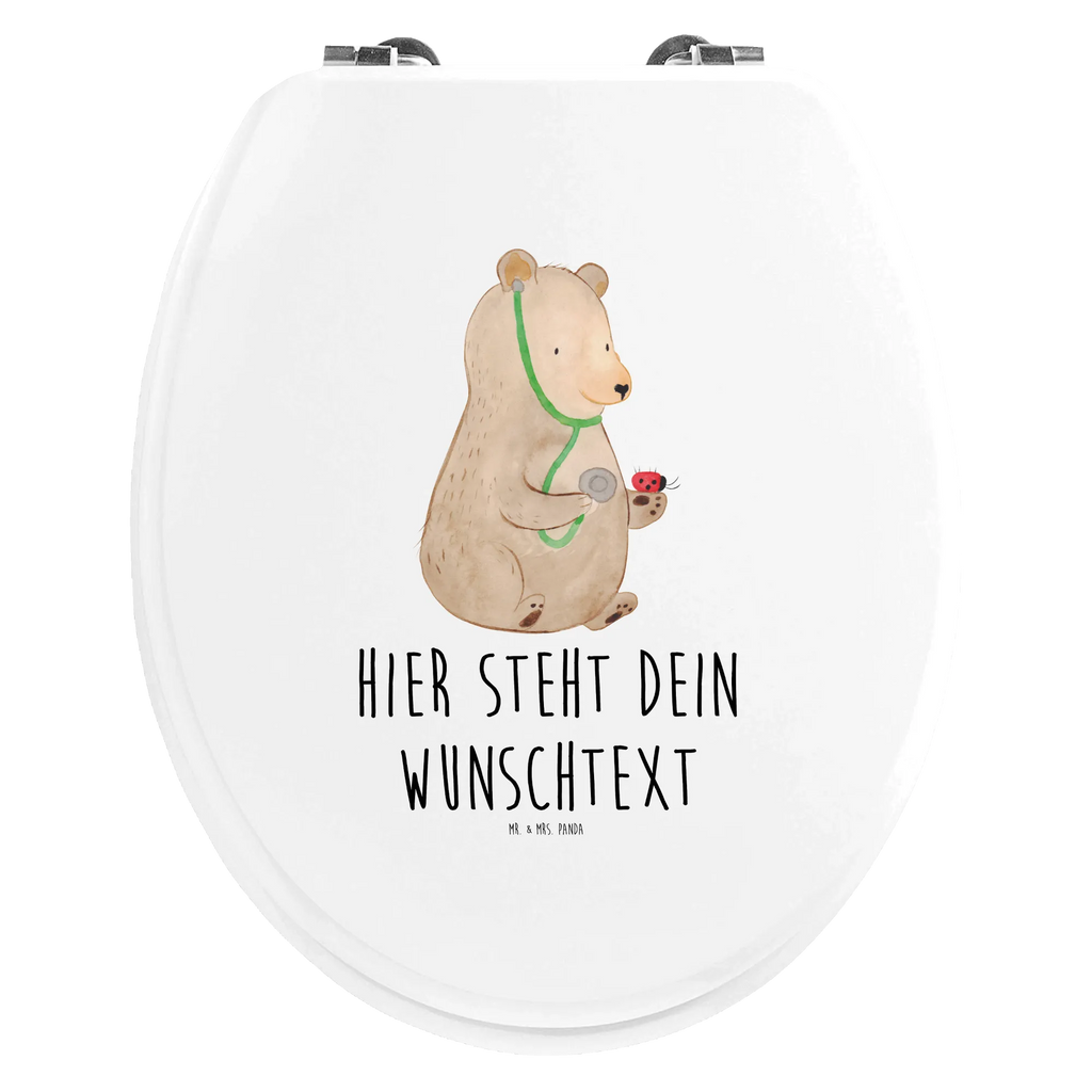 Personalisierter WC Sitz Motiv Bär Arzt Personalisierter Toilettendeckel, Toilettendeckel mit Namen, Personalisierter Klodeckel, Personalisierte Klobrille, Personalisierter WC-Sitz, WC Sitz mit Namen, Bär, Teddy, Teddybär, Ärztin, Professor, Arzt, Doktorin, Doktor, Professorin