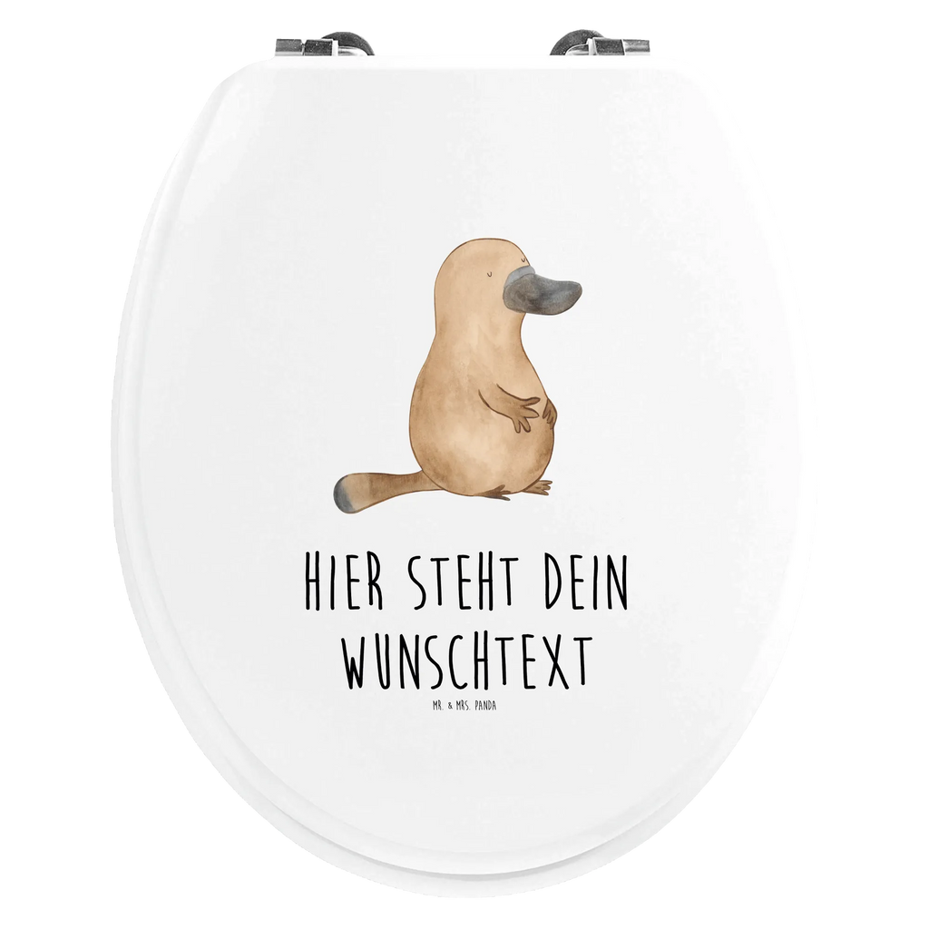 Personalisierter WC Sitz Motiv Schnabeltier mutig Toilettendeckel mit Namen, Personalisierter Toilettendeckel, Personalisierte Klobrille, Personalisierter Klodeckel, WC-Deckel, WC Sitz mit Namen, Personalisierter WC-Sitz, Toilettensitz, Meer, Urlaub, Meerestiere, Motivation, Neustart, mutig, Raodtrip, Training, Büro, Lebensweisheit, Neuanfang, Weltreise, Arbeit, Mut, Schnabeltiere, Schnabeltier