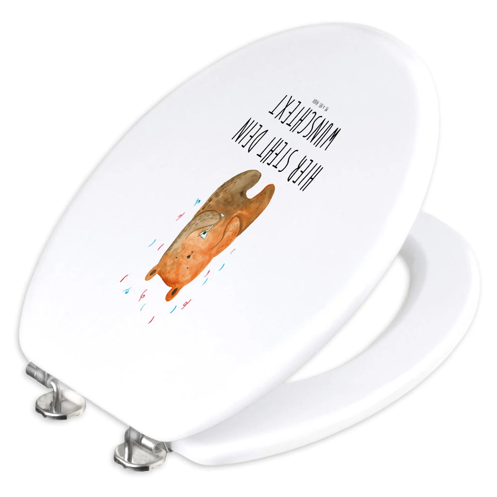 Personalized Toilet Seat Design bear party bear, teddy, teddy bear, cuddly toy, Present, Bring a present, Funny, Celebrate, Birthday, Birthday present, Partying, Good mood, Party