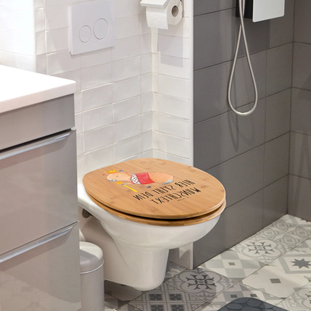 Personalisierter WC Sitz Motiv Capybara König Personalisierter Toilettendeckel, Personalisierter WC-Sitz, Toilettendeckel mit Namen, WC Sitz mit Namen, Personalisierter Klodeckel, Personalisierte Klobrille, Tiermotive, Gute Laune, lustige Sprüche, Tiere, König, Capybara