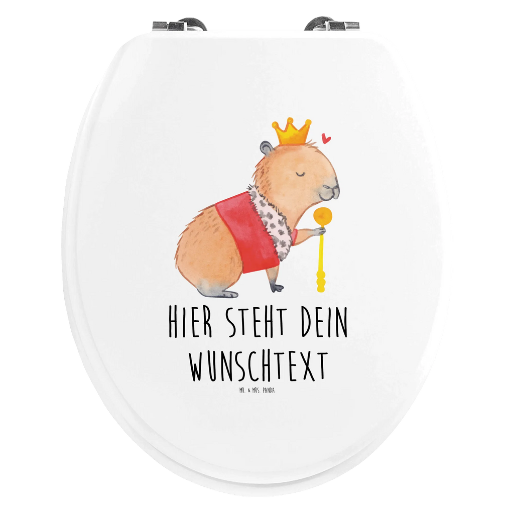 Personalisierter WC Sitz Motiv Capybara König Personalisierter Toilettendeckel, Personalisierter WC-Sitz, Toilettendeckel mit Namen, WC Sitz mit Namen, Personalisierter Klodeckel, Personalisierte Klobrille, Tiermotive, Gute Laune, lustige Sprüche, Tiere, König, Capybara