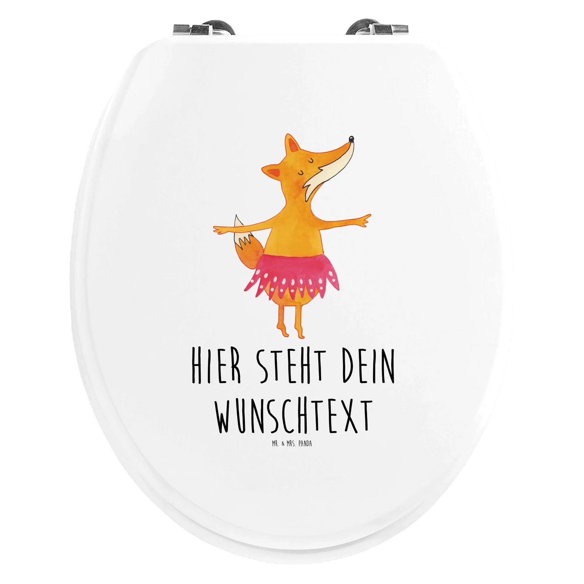 Personalizowany motyw deski WC Lis baletnica Lis