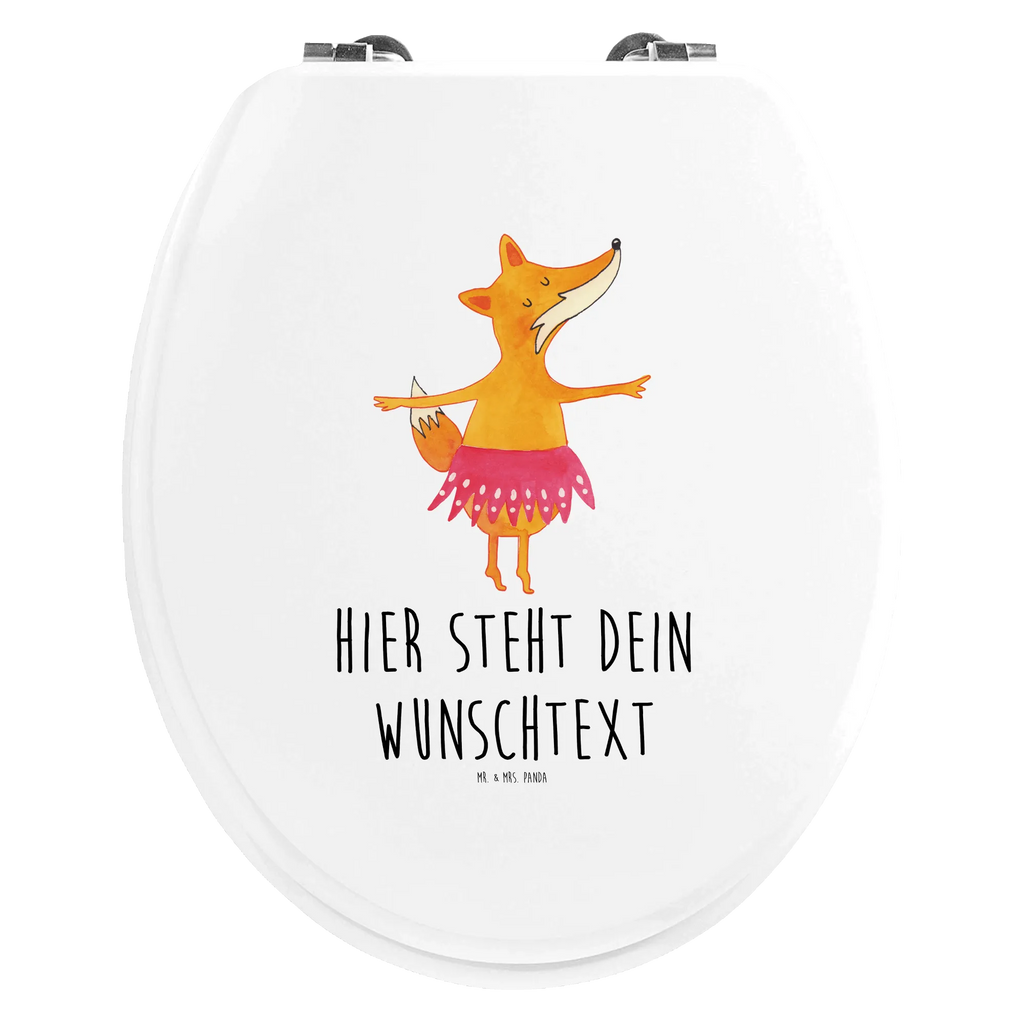 Personalized Toilet Seat Design Fox ballerina Personalisierter Toilettendeckel, Toilettendeckel mit Namen, WC Sitz mit Namen, Personalisierter Klodeckel, Personalisierte Klobrille, Personalisierter WC-Sitz, Fuchs, Geburtstag, Party, Füchsin, Ballett, Tanzen, Ballerina, Füchse, Einladung, Fuchs Spruch, Tänzerin
