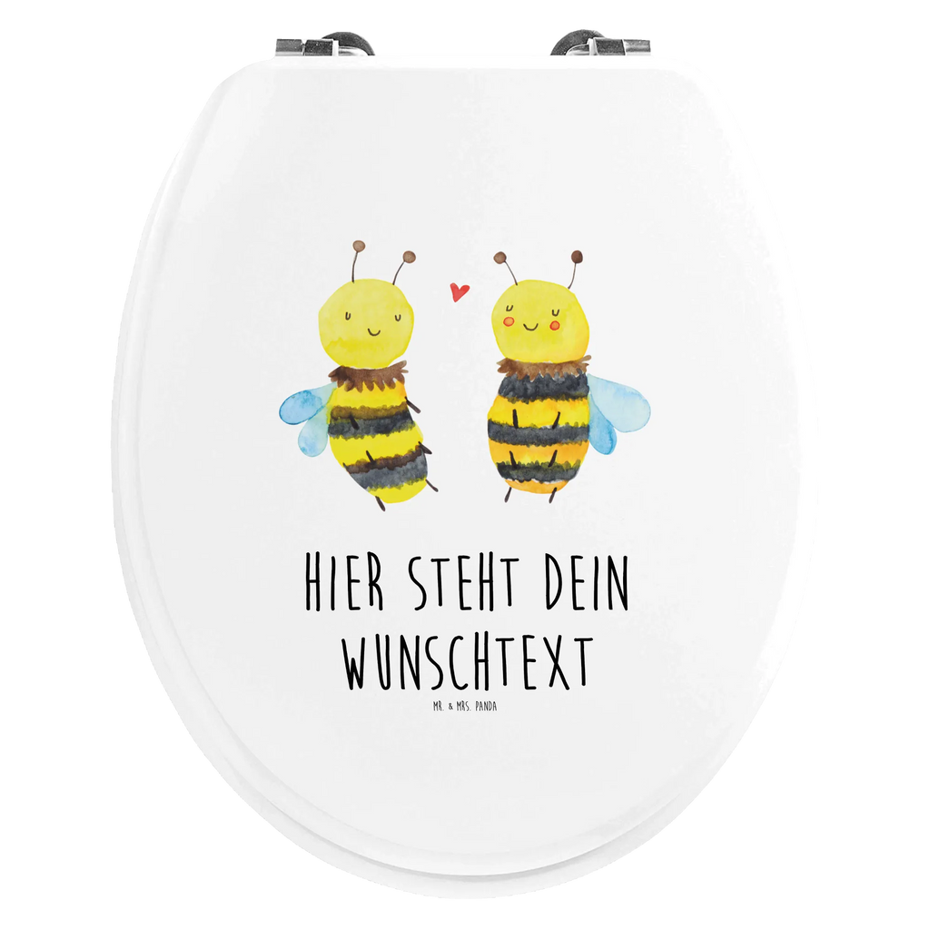 Personalisierter WC Sitz Motiv Biene Verliebt Toilettendeckel mit Namen, Personalisierter WC-Sitz, Personalisierte Klobrille, Personalisierter Toilettendeckel, WC Sitz mit Namen, Personalisierter Klodeckel, Biene, Wespe, Hummel