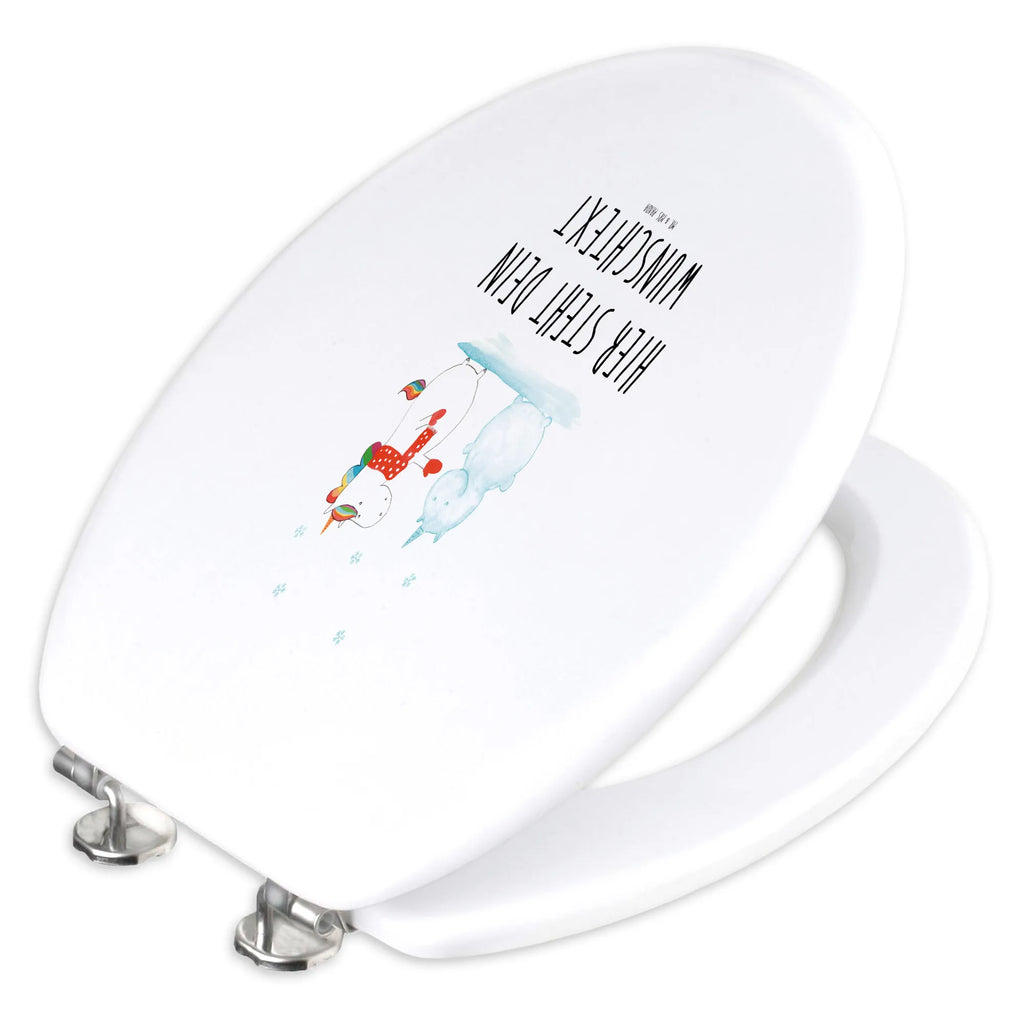 Personalisierter WC Sitz Motiv Einhorn Schneemann Personalisierter WC-Sitz, Personalisierte Klobrille, Toilettendeckel mit Namen, Personalisierter Klodeckel, WC Sitz mit Namen, Personalisierter Toilettendeckel, Einhorn, Einhörner, Einhorn Deko, Unicorn, X-Mas, kalt, Weihnachten, Kuchen, Mütze, Schneemann, Schnee, Handschuhe, Winter
