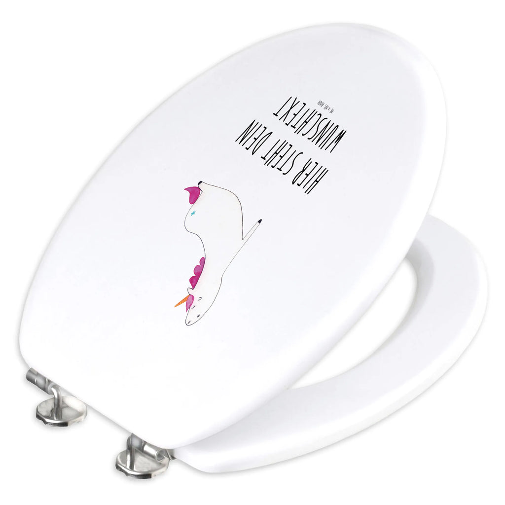Personalisierter WC Sitz Motiv Einhorn Yoga Personalisierter WC-Sitz, Toilettendeckel mit Namen, Personalisierter Toilettendeckel, WC Sitz mit Namen, Personalisierte Klobrille, Personalisierter Klodeckel, Einhorn, Einhörner, Einhorn Deko, Unicorn, Yoga, Yogamatte, Achtsamkeit, witzig, Namaste, lustig, süß, Entspannung, Joga, Sport