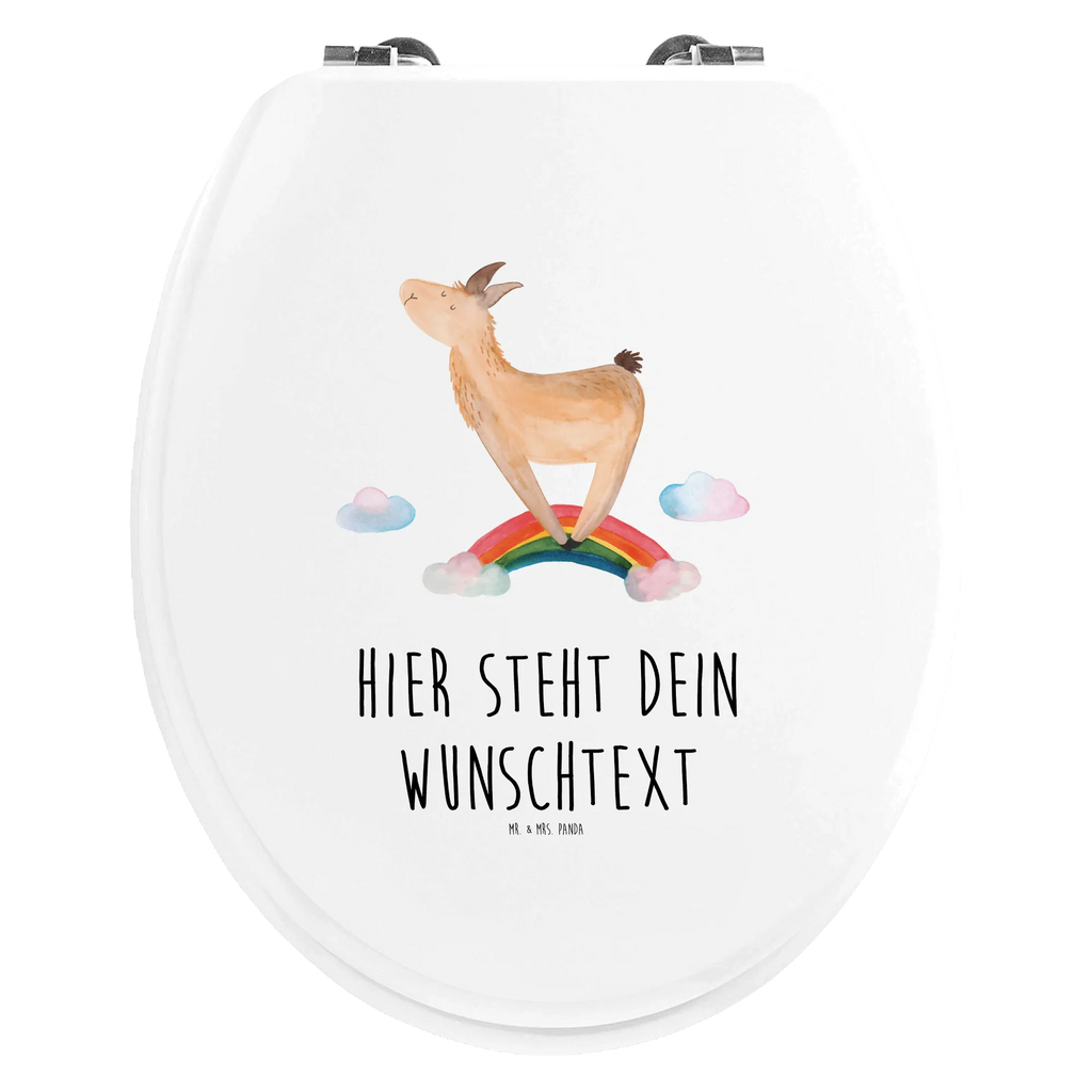 Personalisierter WC Sitz Motiv Lama Regenbogen Personalisierter Toilettendeckel, Personalisierte Klobrille, Personalisierter WC-Sitz, Toilettendeckel mit Namen, Personalisierter Klodeckel, WC Sitz mit Namen, Lama, Alpaka, Schule, Lamas, Haters gonna hate, Freiheit, Außenseiter, Selbstständig, Abi, Haters, Regenbogen, Wolkenland, Hobby