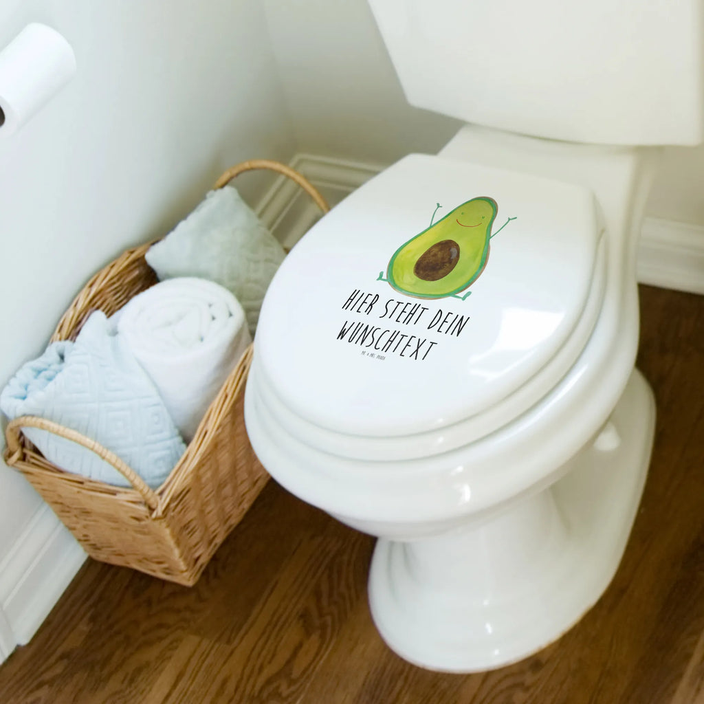 Personalized Toilet Seat Design avocado Happy Personalisierter Toilettendeckel, Personalisierter WC-Sitz, Personalisierter Klodeckel, WC Sitz mit Namen, Personalisierte Klobrille, Toilettendeckel mit Namen, Avocado, Veggie, Vegan, Gesund, Chaos