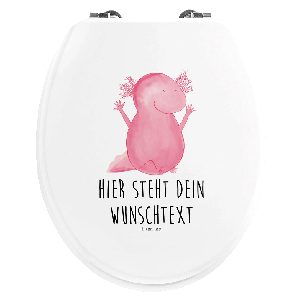 Personalisierter WC Sitz Motiv Axolotl Hurra Toilettendeckel mit Namen, Personalisierter Klodeckel, Personalisierter Toilettendeckel, Personalisierter WC-Sitz, WC Sitz mit Namen, Personalisierte Klobrille, Axolotl, Molch, Schwanzlurch, Zufriedenheit, Motivation, Freude, Lurch, Lurche, fröhlich, Spaß, Axolot