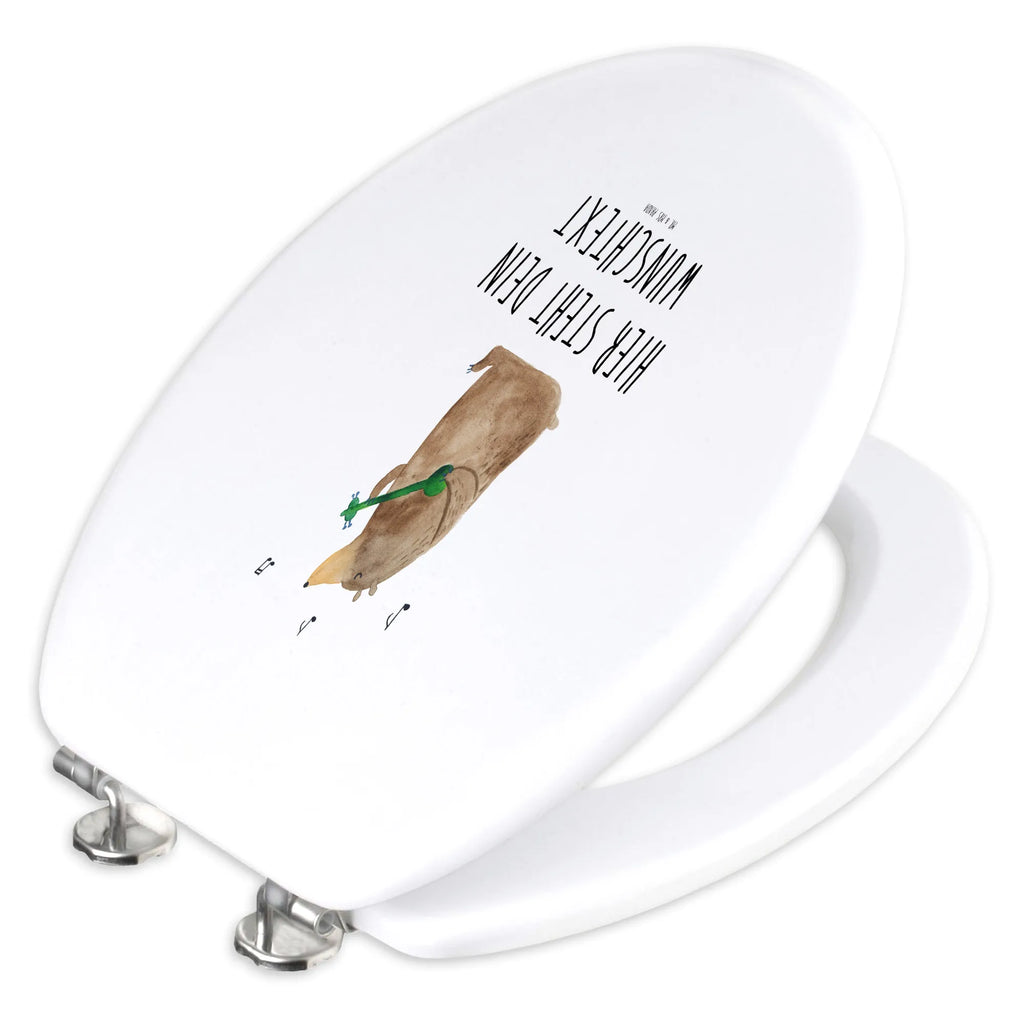 Personalizowany motyw deski WC niedźwiedź Gitara Niedźwiedź, Miś, Pluszowy miś