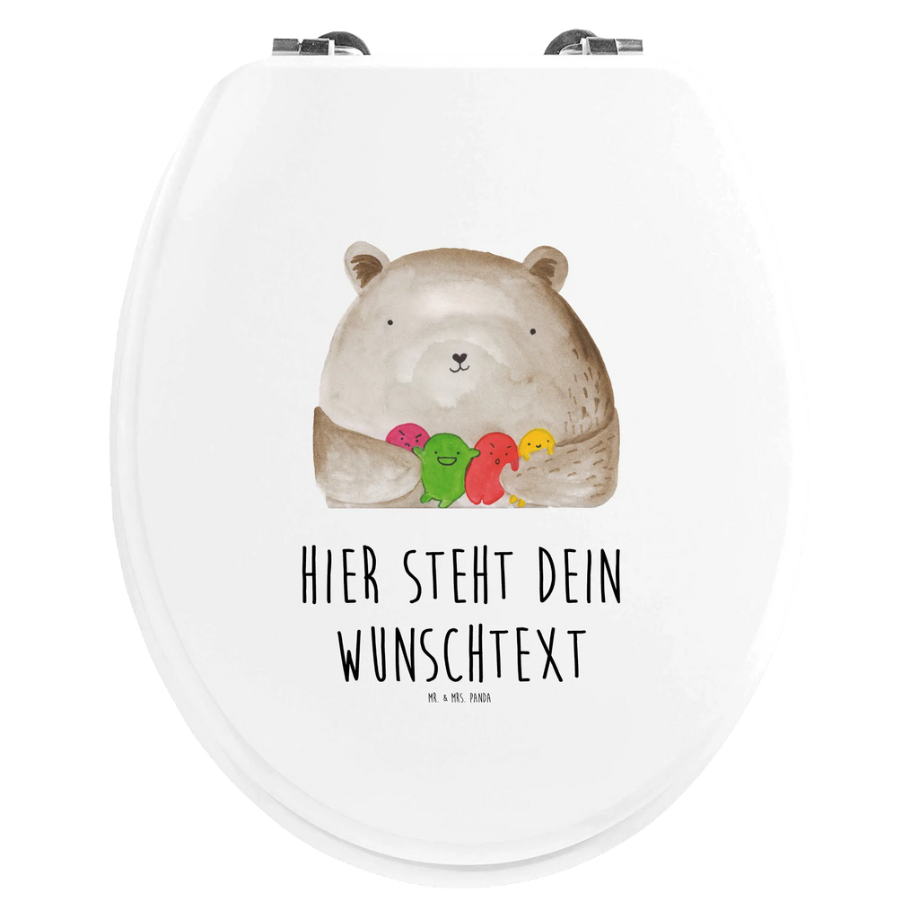 Personalizowany motyw deski WC niedźwiedź uczucie Personalisierte Klobrille, WC Sitz mit Namen, Personalisierter Toilettendeckel, Personalisierter Klodeckel, Toilettendeckel mit Namen, Personalisierter WC-Sitz, Bär, Teddy, Teddybär, Durchgedreht, Verrückt, Wahnsinn