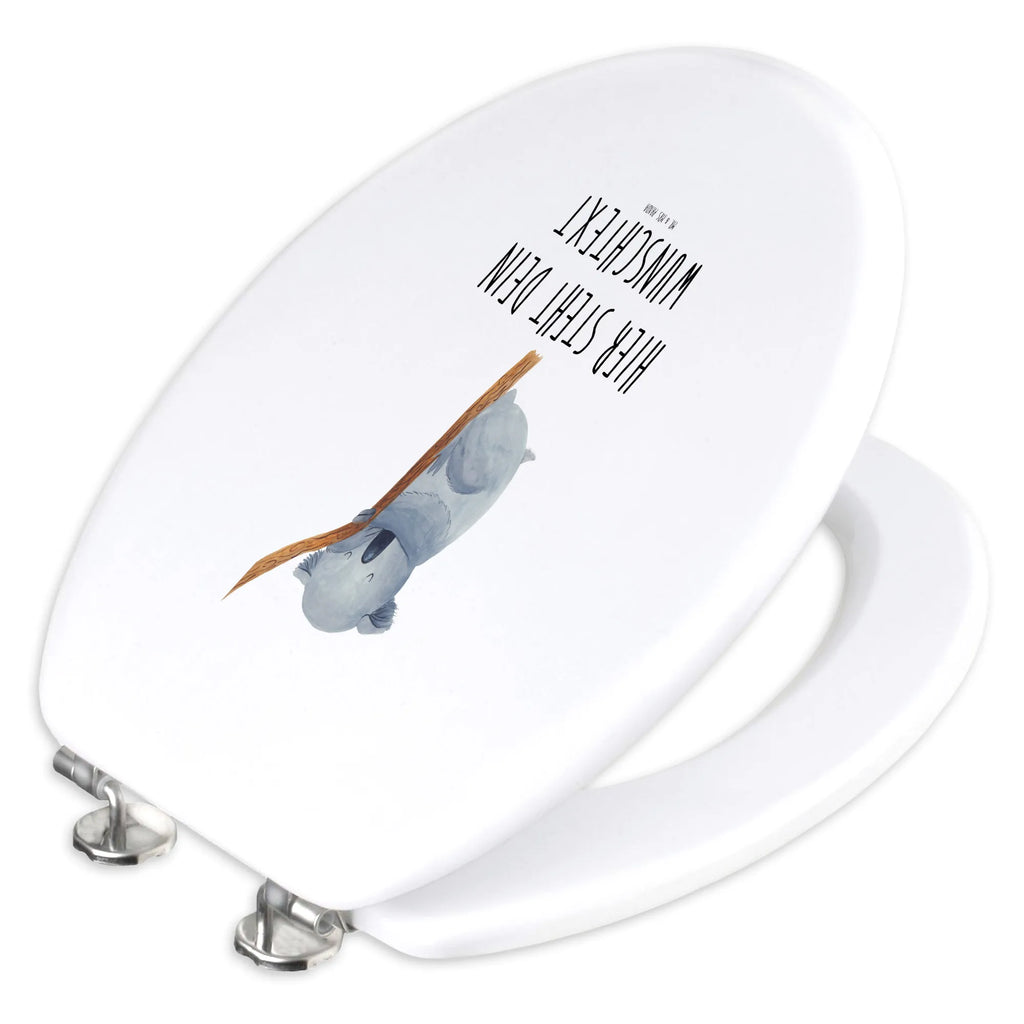 Personalisierter WC Sitz Motiv Koalabär Personalisierter WC-Sitz, Personalisierter Klodeckel, Toilettendeckel mit Namen, WC Sitz mit Namen, Personalisierte Klobrille, Personalisierter Toilettendeckel, Tiermotive, Gute Laune, lustige Sprüche, Tiere, träumen, Schlafzimmer, Koalabär, Traumland, schlafen, Koala, Traum, Bär