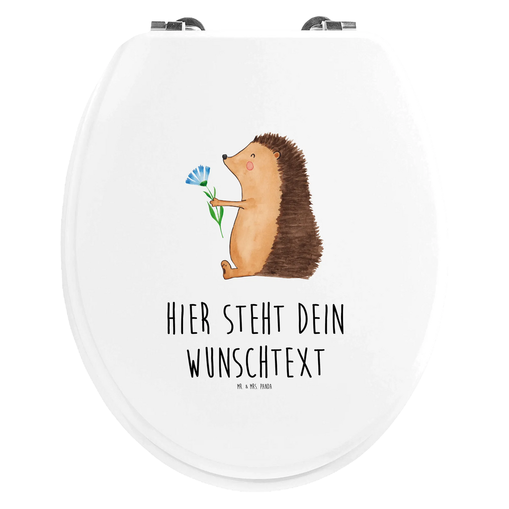 Personalisierter WC Sitz Motiv Igel mit Blume Personalisierter Toilettendeckel, Toilettendeckel mit Namen, WC Sitz mit Namen, Toilettensitz, WC-Deckel, Personalisierter Klodeckel, Personalisierter WC-Sitz, Personalisierte Klobrille, Lustige Sprüche, Tiere, Tiermotive, Gute Laune, Gute Besserung, Besuch, Krankenhaus, Igel, krank, Krankheit, Genesungswünsche