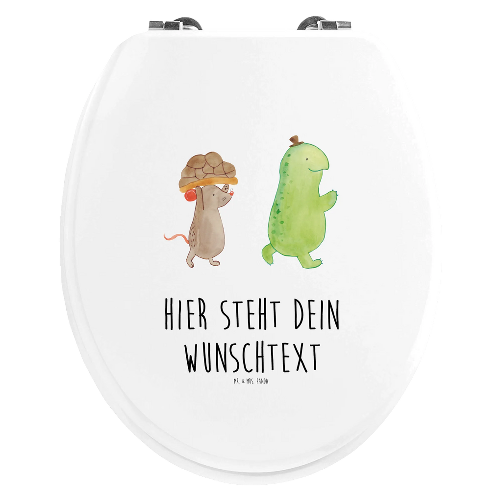Personalisierter WC Sitz Motiv Schildkröte & Maus Personalisierter Toilettendeckel, Personalisierte Klobrille, Personalisierter WC-Sitz, WC Sitz mit Namen, Personalisierter Klodeckel, Toilettendeckel mit Namen, Schildkröte, Freunde, beste Freundinnen, Maus, beste Freunde, Freundinnen