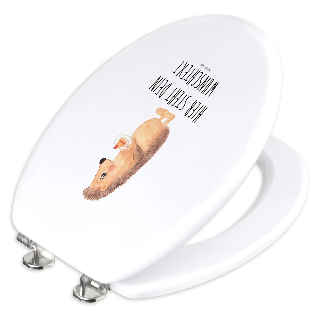 Personalisierter WC Sitz Motiv Igel mit Kuchenstück Toilettensitz, Personalisierter WC-Sitz, Personalisierter Toilettendeckel, Personalisierter Klodeckel, Personalisierte Klobrille, WC-Deckel, Toilettendeckel mit Namen, WC Sitz mit Namen, Lustige Sprüche, Tiere, Tiermotive, Gute Laune, Backen Geschenk, Torte, Geburtstagskuchen, Essen Spruch, Igel, Einladung Party, Kuchen, Kuchen Backen