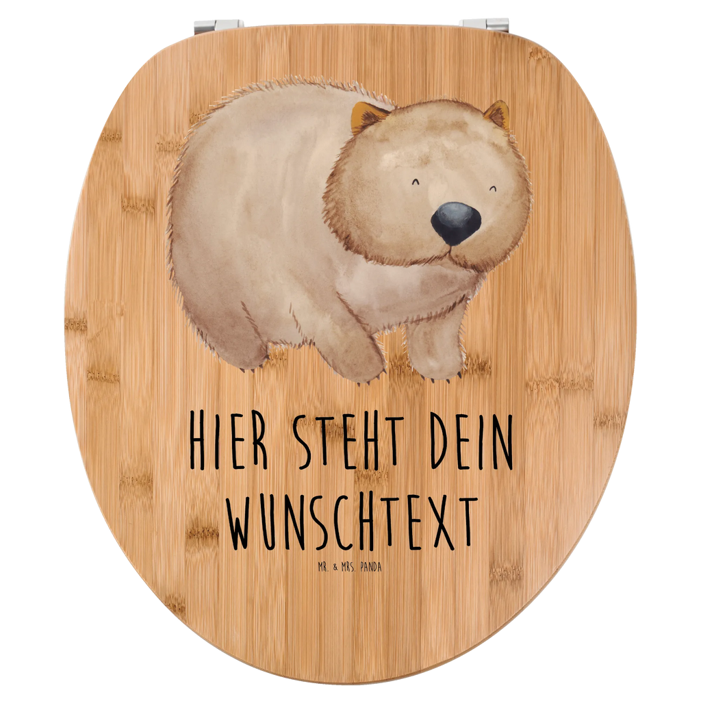 Personalized Toilet Seat Design Wombat small animals, cute, funny, cute animal motives, hand drawn, small world, funny sayings, good mood, happy, gifts, gift ideas, special gifts, animal lover, card, motivation, Australia, saying, life is beautiful, Wombat