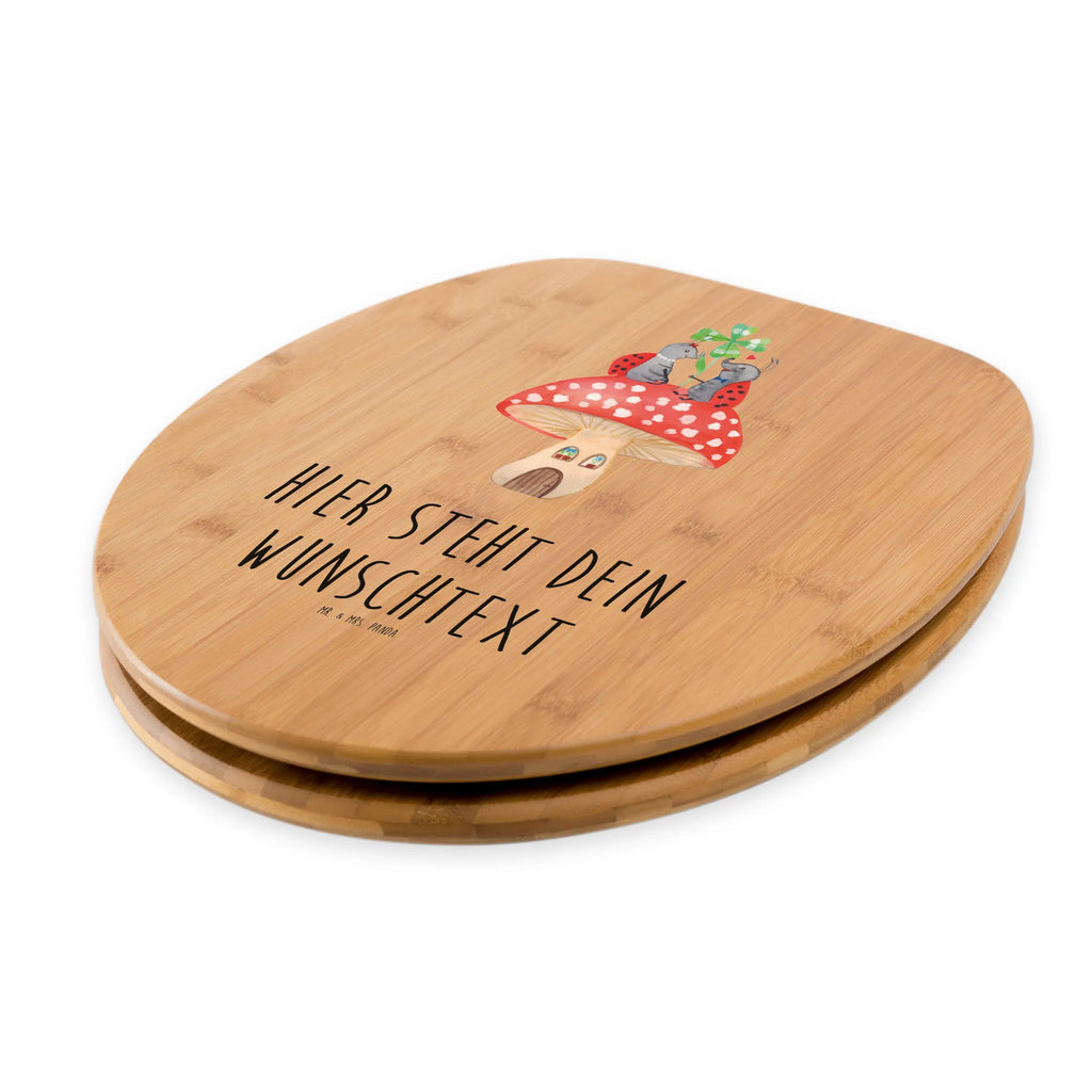 Personalizowany motyw deski WC biedronka Muchomor Motywy zwierzęce, dobra energia, zabawne powiedzonka, zwierzęta