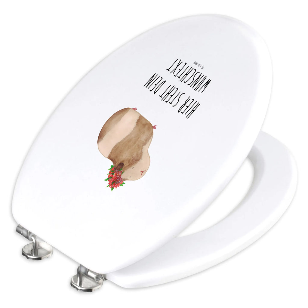 Personalized Toilet Seat Design Guinea pig wisdom small animals, cute, funny, cute animal motives, hand drawn, small world, funny sayings, good mood, happy, gifts, gift ideas, special gifts, animal lover, card, flower child, motivation, saying, wonderland, wisdom, Meeries, guinea pig, reality, wonder, meerie