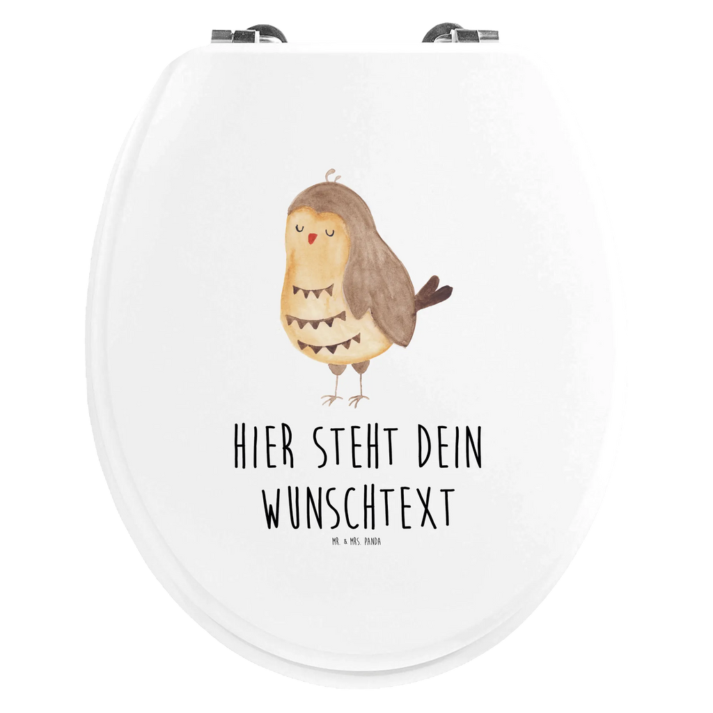 Personalisierter WC Sitz Motiv Eule Zufrieden Personalisierter Toilettendeckel, Toilettendeckel mit Namen, WC-Deckel, Personalisierter WC-Sitz, Toilettensitz, Personalisierte Klobrille, WC Sitz mit Namen, Personalisierter Klodeckel, Eule, Geschenk Hochzeitstag, Liebe Spruch, Wortspiel Lustig, Owl, Spruch schön, Romantisch, Eule Deko, Eule Spruch