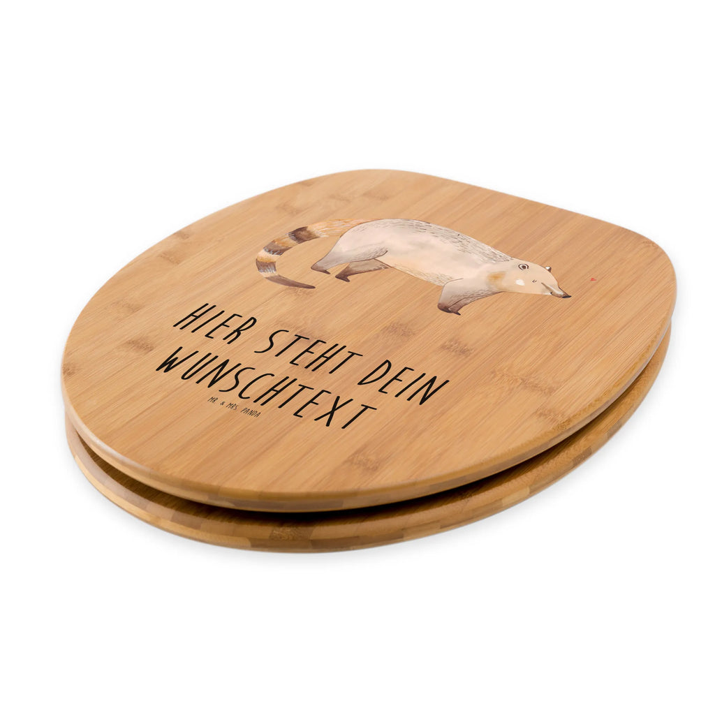 Personalized Toilet Seat Design Coati small animals, cute, funny, cute animal motives, hand drawn, small world, funny sayings, good mood, happy, gifts, gift ideas, special gifts, animal lover, card, Nose bear, nose bear, trunk bear, bear