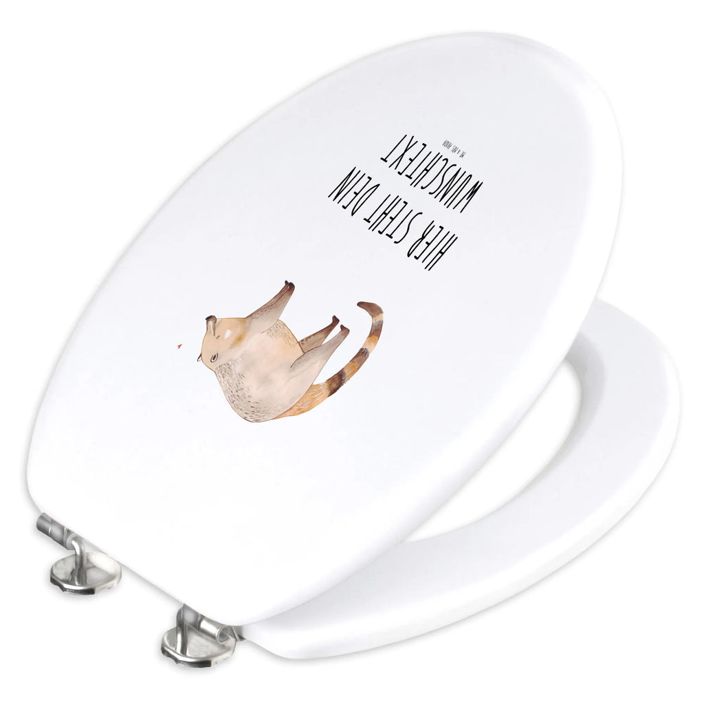 Personalized Toilet Seat Design Coati small animals, cute, funny, cute animal motives, hand drawn, small world, funny sayings, good mood, happy, gifts, gift ideas, special gifts, animal lover, card, Nose bear, nose bear, trunk bear, bear