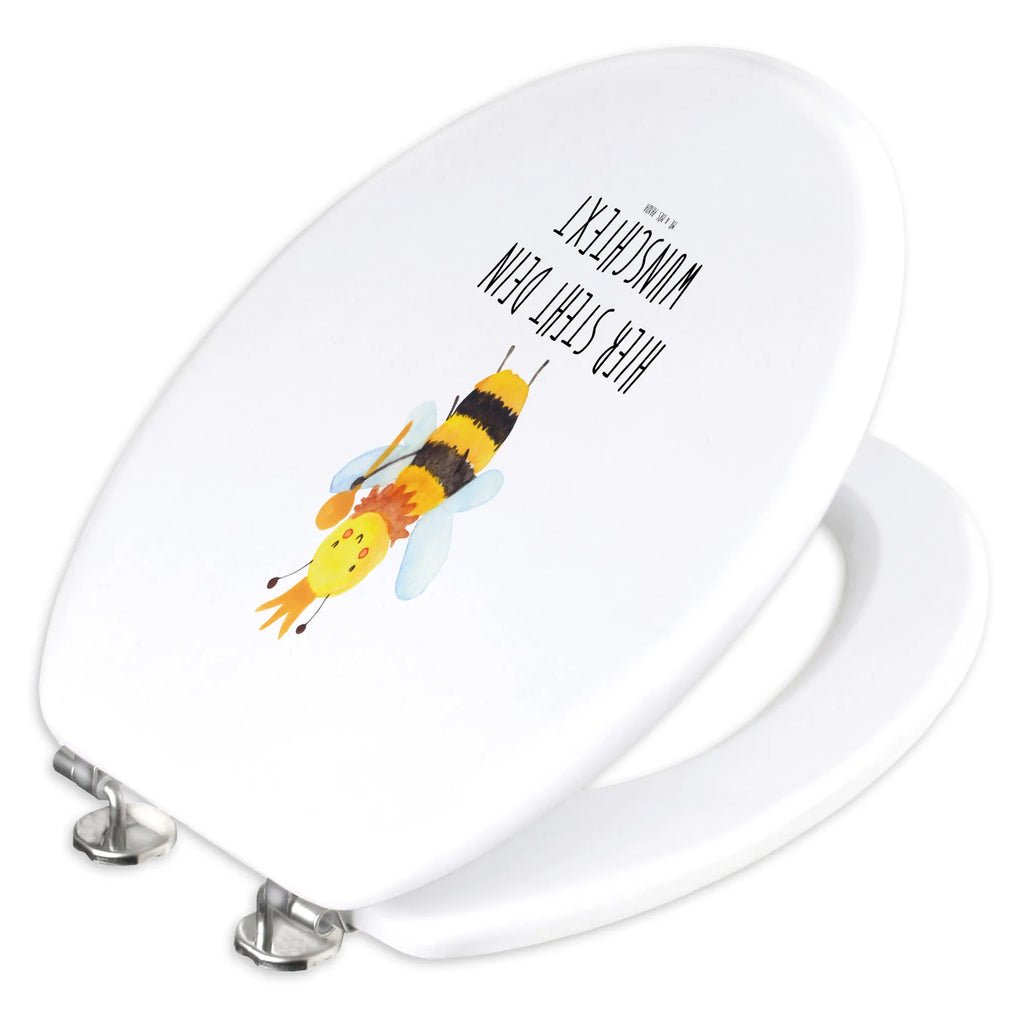 Personalisierter WC Sitz Motiv Biene König Toilettendeckel mit Namen, Personalisierter Klodeckel, Personalisierter Toilettendeckel, Personalisierter WC-Sitz, WC Sitz mit Namen, Personalisierte Klobrille, Biene, Wespe, Hummel