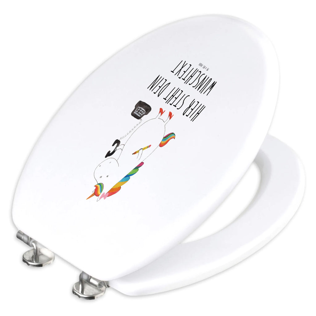 Personalizowany motyw deski WC Jednorożec sekretarka Jednorożec, jednorożce, dekoracje jednorożca, jednorożec