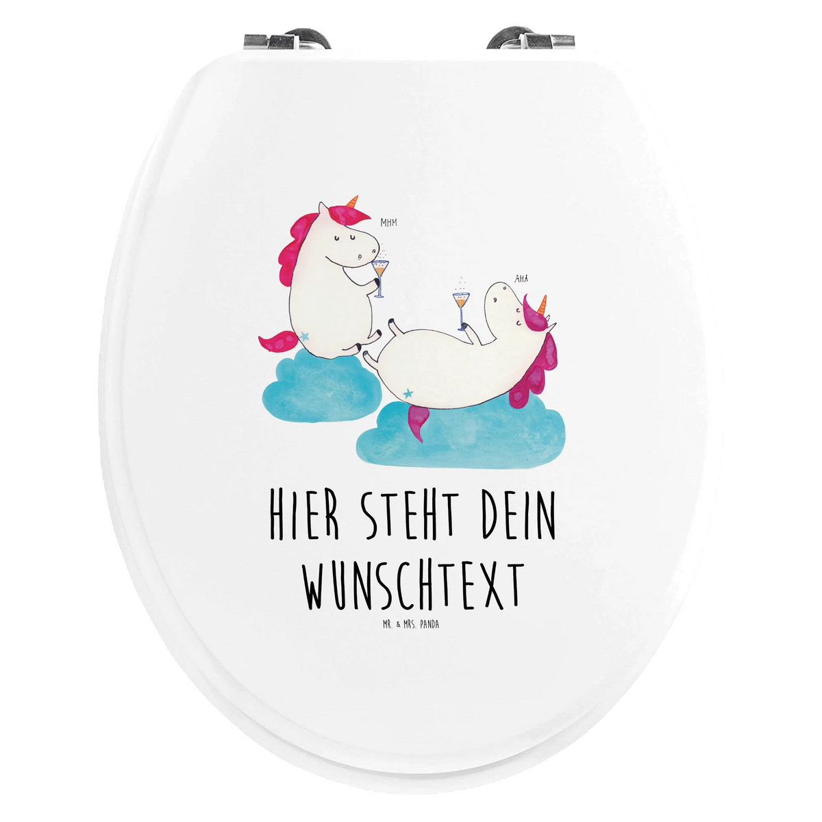 Personalizowany motyw deski WC jednorożec szampan Jednorożec, jednorożce, dekoracje jednorożca, jednorożec