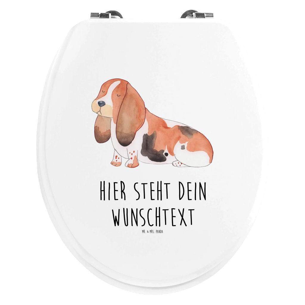 Personalisierter WC Sitz Motiv Hund Basset Hound Toilettensitz, WC-Deckel, Personalisierter Toilettendeckel, Personalisierte Klobrille, Personalisierter Klodeckel, Personalisierter WC-Sitz, WC Sitz mit Namen, Toilettendeckel mit Namen, Sprüche, Hund, Hunderasse, Hundebesitzer, Hundemotiv, Haustier, Tierliebhaber, Hundeliebe, Kinderlos, Basset Hound, Basset