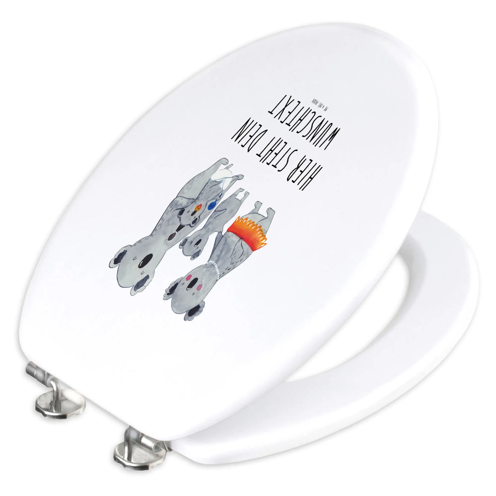 Personalisierter WC Sitz Motiv Koala Familie Toilettensitz, Personalisierter WC-Sitz, WC Sitz mit Namen, WC-Deckel, Personalisierter Klodeckel, Personalisierter Toilettendeckel, Toilettendeckel mit Namen, Personalisierte Klobrille, Muttertag, Vatertag, Mama, Papa, Oma, Opa, Familie, Schwester, Bruder, Familienleben, Family, Koala, Geschwister, Kinder, Koalas