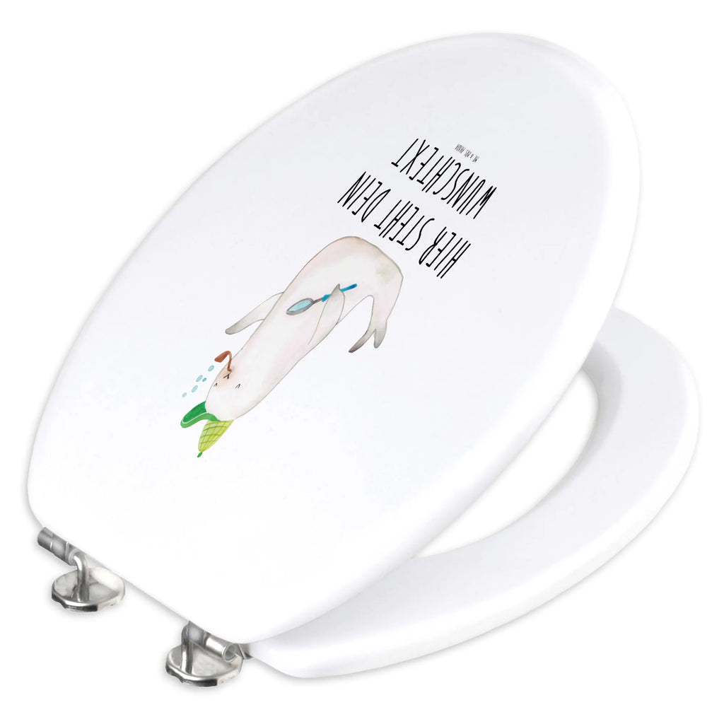 Personalizowany motyw deski WC foka Sherlock Motywy zwierzęce, dobra energia, zabawne powiedzonka, zwierzęta