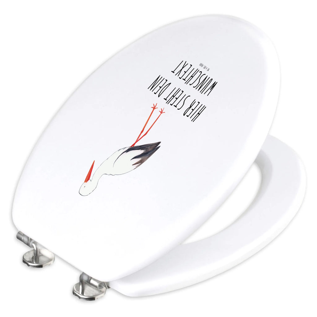 Personalizowany motyw deski WC Bocian WC Sitz mit Namen, Toilettendeckel mit Namen, Personalisierter WC-Sitz, Personalisierter Klodeckel, Personalisierte Klobrille, Personalisierter Toilettendeckel, Tiermotive, Gute Laune, lustige Sprüche, Tiere, Baby, Schwanger, Schwangerschaft, Mütter, Mutter, Mutter werden, Babybauch, Störche, Storch, Geburt