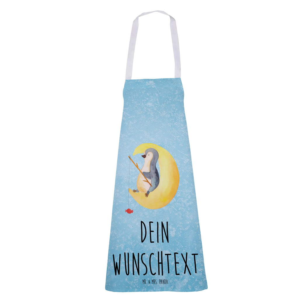 Personalized Cooking Apron Penguin moon Penguin, North Pole, Winter, Penguins, insomnia, night's rest, guest room, sleep, saying, bedroom, falling asleep, penguins
