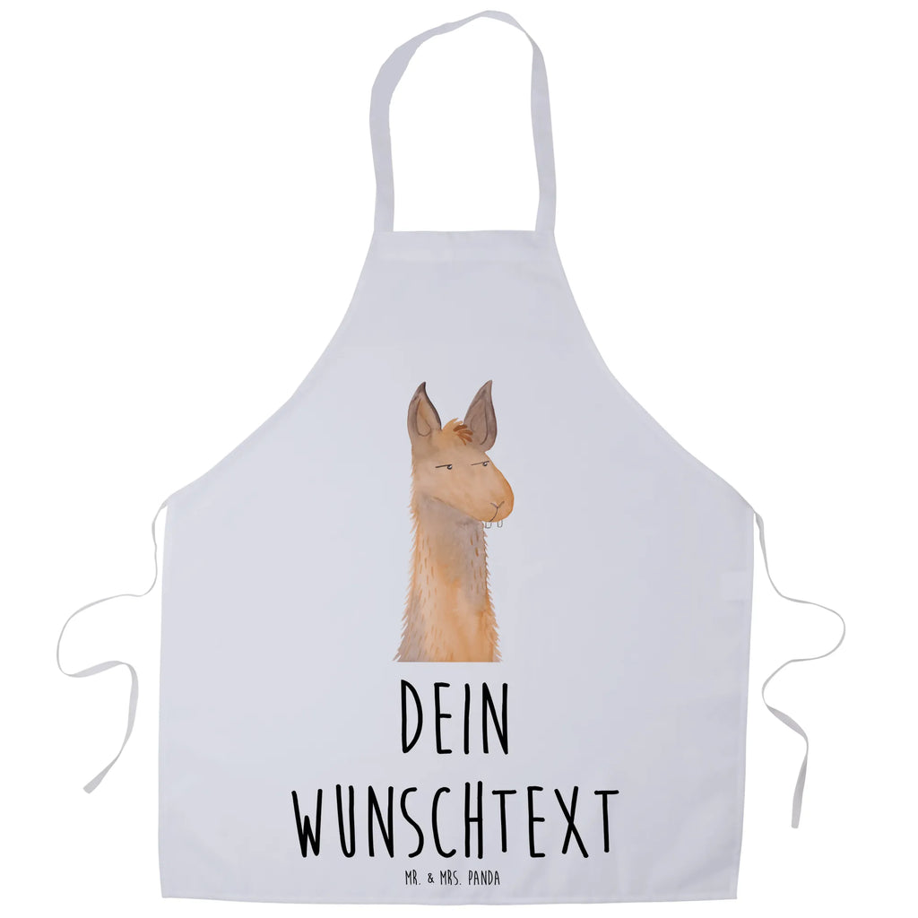 Personalized Cooking Apron llama head Annoyed Llama, llama, alpaca, trendy animal, boss, apprentice, office life, lama, best friend, lamas, office, being annoyed, partner, being right, girlfriend