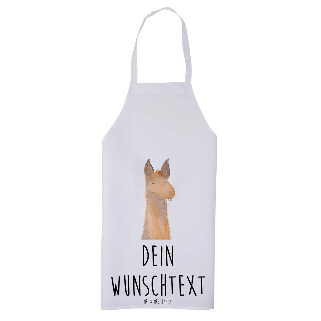 Personalized Cooking Apron llama head Annoyed Llama, llama, alpaca, trendy animal, boss, apprentice, office life, lama, best friend, lamas, office, being annoyed, partner, being right, girlfriend