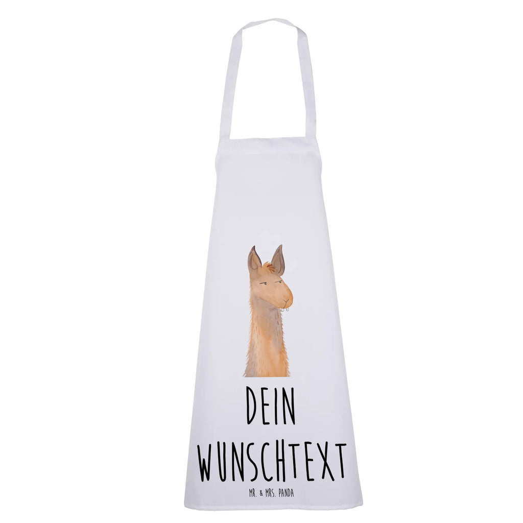 Personalized Cooking Apron llama head Annoyed Llama, llama, alpaca, trendy animal, boss, apprentice, office life, lama, best friend, lamas, office, being annoyed, partner, being right, girlfriend