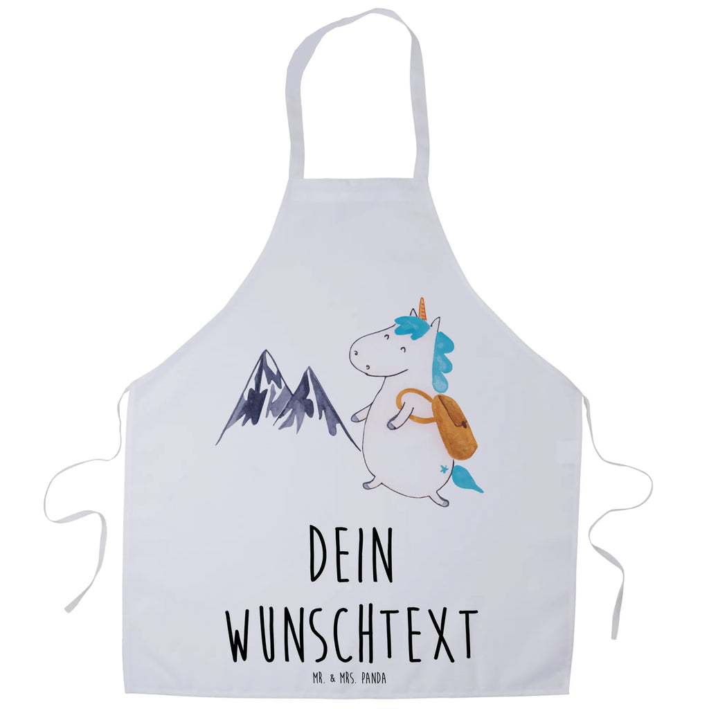 Personalized Cooking Apron unicorn climber unicorn, unicorns, adventure, mountains, world traveler, world trip, adventurer, travel, mountaineer, explorer, Einhorn, english, vacation