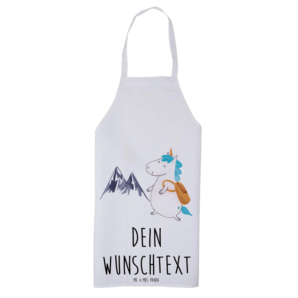 Personalized Cooking Apron unicorn climber unicorn, unicorns, adventure, mountains, world traveler, world trip, adventurer, travel, mountaineer, explorer, Einhorn, english, vacation