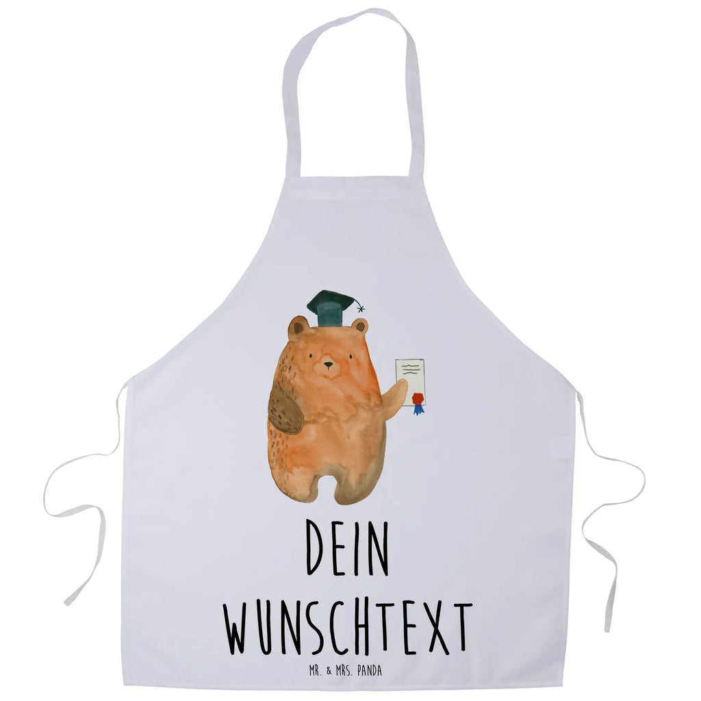 Personalized Cooking Apron bear Test bear, teddy, teddy bear, cuddly toy, examination passed, degree, diploma, Abitur, certificate, examinations