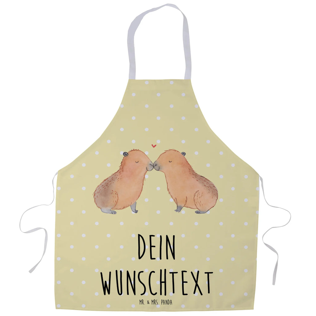 Personalized Cooking Apron Capybara love small animals, cute, funny, cute animal motives, hand drawn, small world, funny sayings, good mood, happy, gifts, gift ideas, special gifts, animal lover, card