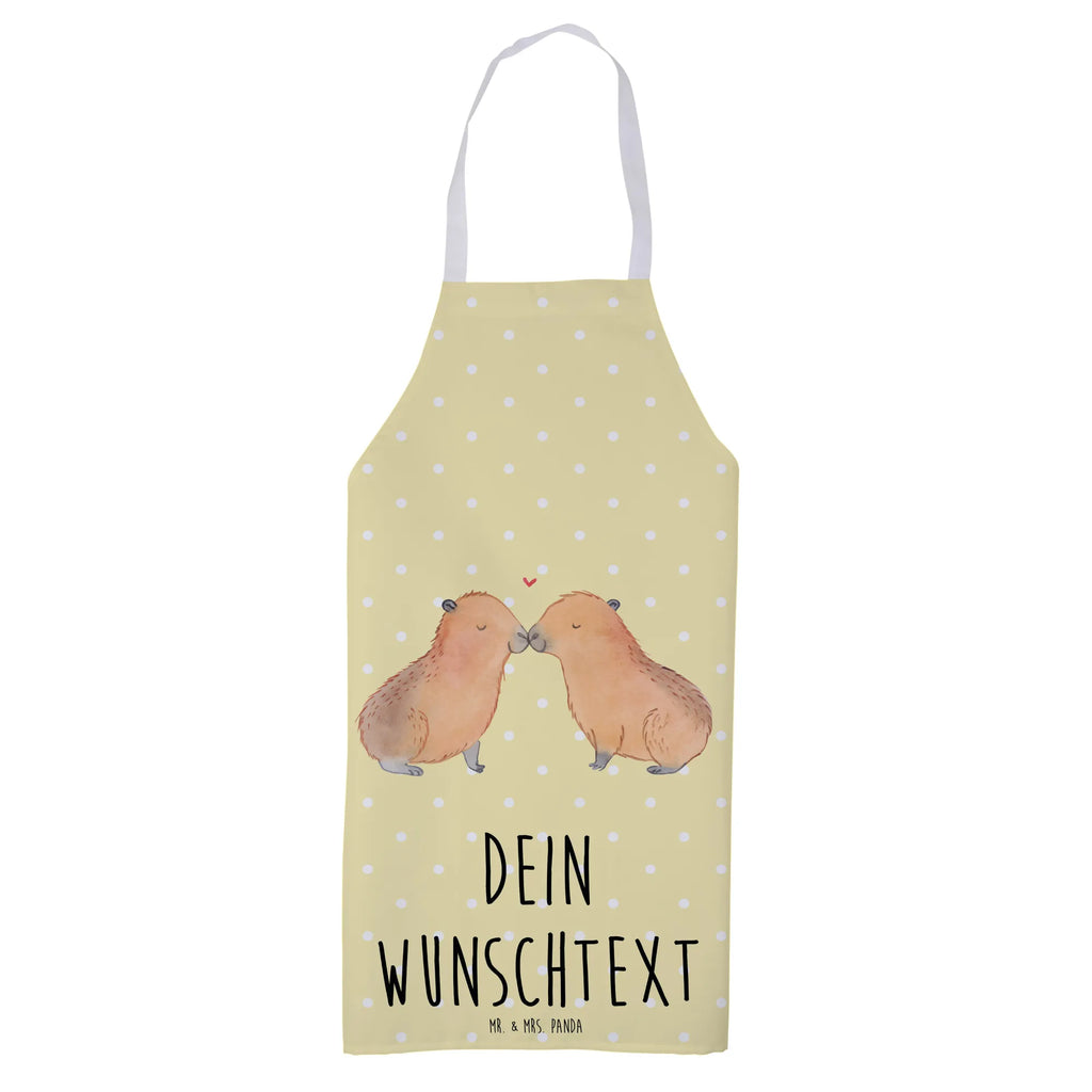 Personalized Cooking Apron Capybara love small animals, cute, funny, cute animal motives, hand drawn, small world, funny sayings, good mood, happy, gifts, gift ideas, special gifts, animal lover, card