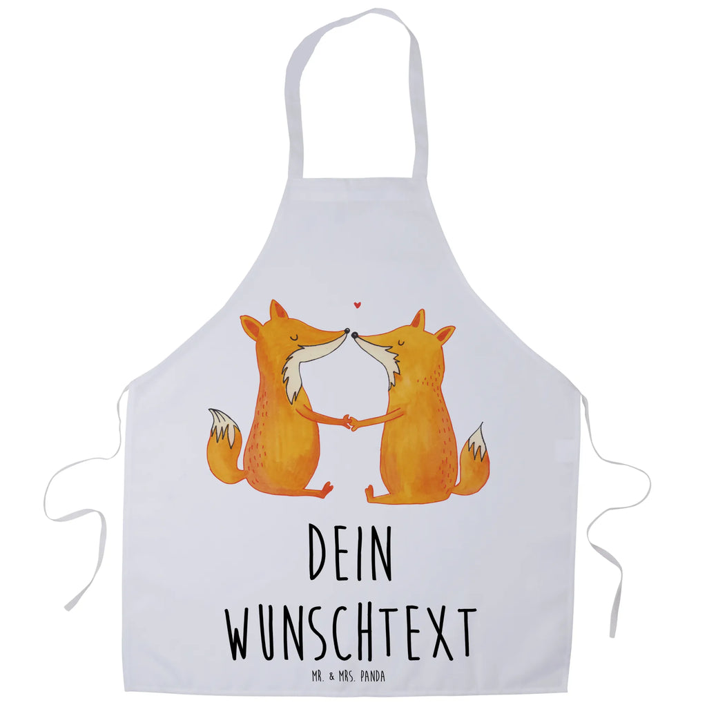 Personalized Cooking Apron foxes Love fox, foxes, forest wildlife, clever as a fox, animal lover, husband, fiancée, girlfriend, proof of love, boyfriend, couple, marriage, lovers, wife, love, partner