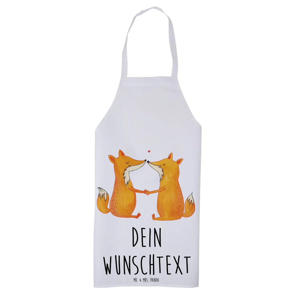 Personalized Cooking Apron foxes Love fox, foxes, forest wildlife, clever as a fox, animal lover, husband, fiancée, girlfriend, proof of love, boyfriend, couple, marriage, lovers, wife, love, partner