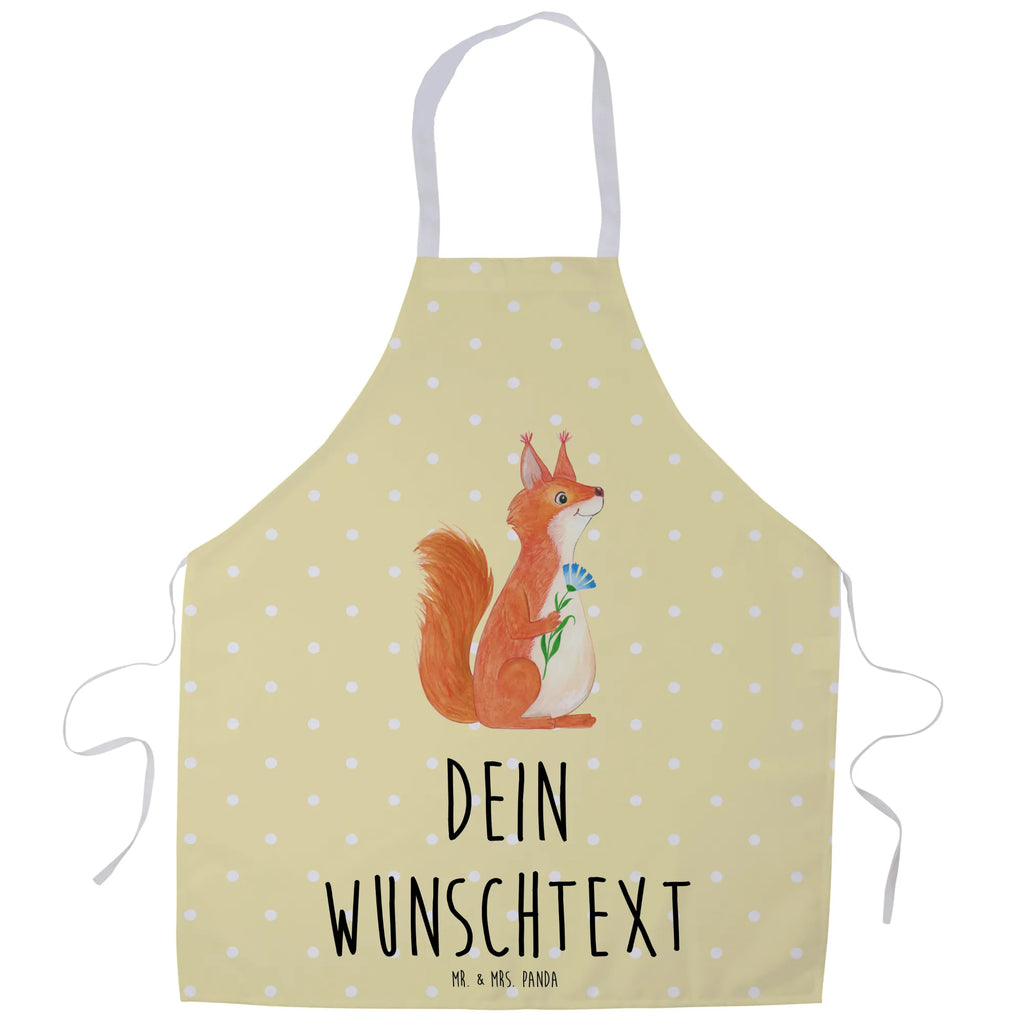 Personalized Cooking Apron Squirrel flower small animals, cute, funny, cute animal motives, hand drawn, small world, funny sayings, good mood, happy, gifts, gift ideas, special gifts, animal lover, card, Squirrel, squirrel, saying decoration, fun, motivation pictures, happy saying, laughter, motivation sayings, positive saying