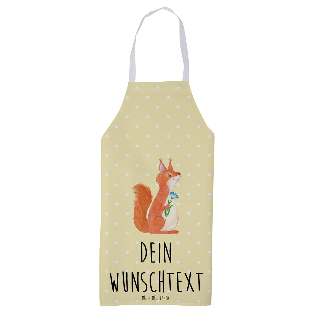 Personalized Cooking Apron Squirrel flower small animals, cute, funny, cute animal motives, hand drawn, small world, funny sayings, good mood, happy, gifts, gift ideas, special gifts, animal lover, card, Squirrel, squirrel, saying decoration, fun, motivation pictures, happy saying, laughter, motivation sayings, positive saying
