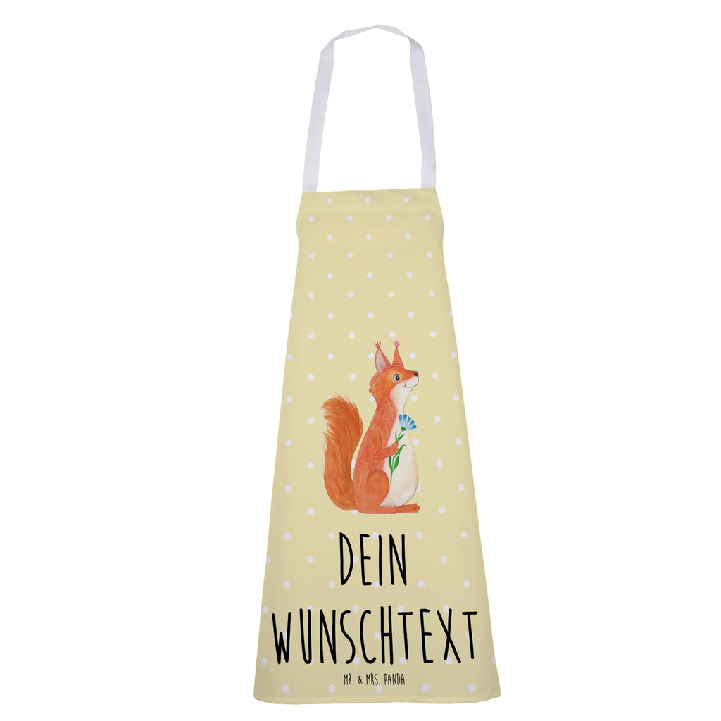 Personalized Cooking Apron Squirrel flower small animals, cute, funny, cute animal motives, hand drawn, small world, funny sayings, good mood, happy, gifts, gift ideas, special gifts, animal lover, card, Squirrel, squirrel, saying decoration, fun, motivation pictures, happy saying, laughter, motivation sayings, positive saying