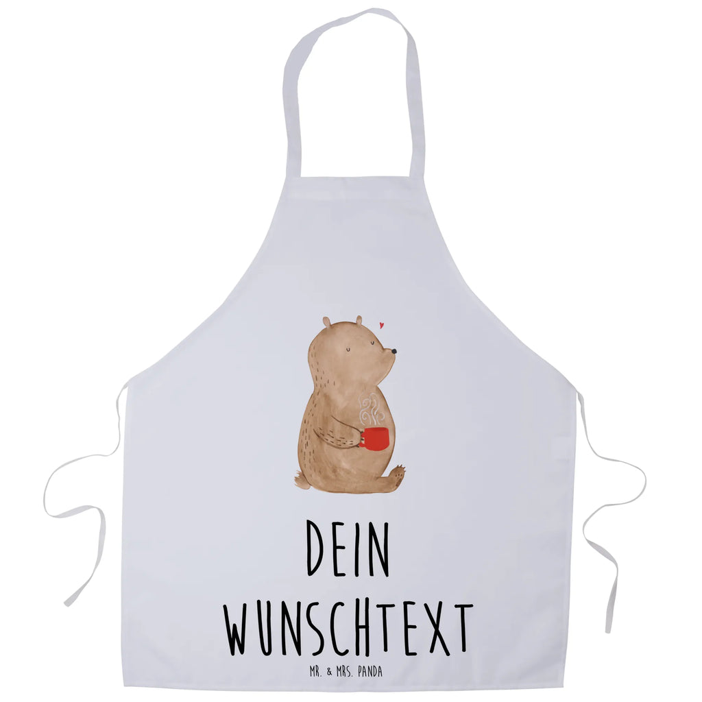 Personalized Cooking Apron bear Coffee bear, teddy, teddy bear, cuddly toy, coffee, conquer the world, motivation, morning routine, bears, good morning, save the world