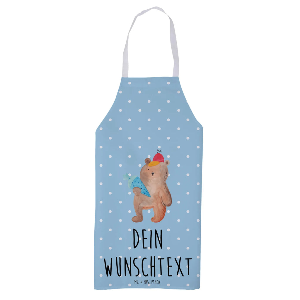 Personalized Cooking Apron bear School cone bear, teddy, teddy bear, cuddly toy, Starting school, First day of school gift, Primary school, School bag, School enrolment gift, Bear motif, School gift