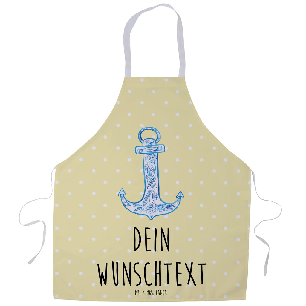 Personalized Cooking Apron anchor Blue small animals, cute, funny, cute animal motives, hand drawn, small world, funny sayings, good mood, happy, gifts, gift ideas, special gifts, animal lover, card